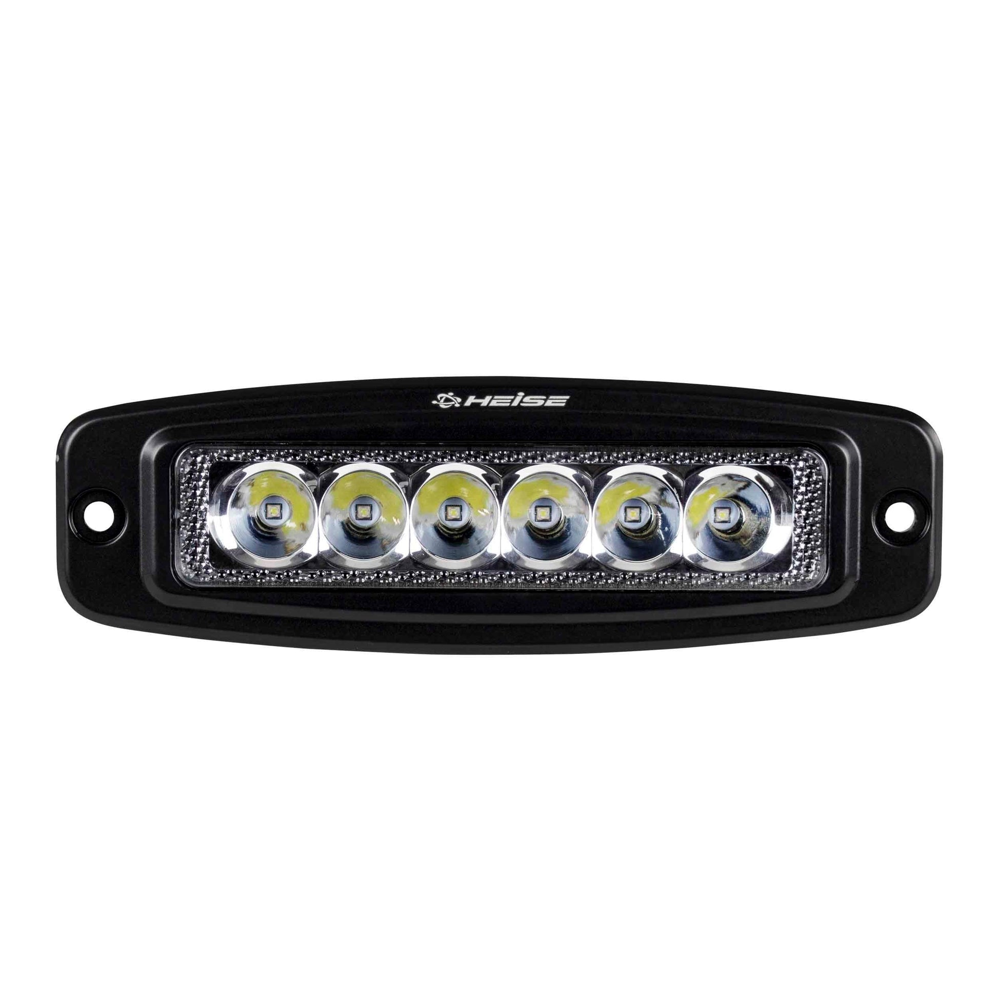 Heise HE-FMDL1 Single Row Flush Mount Driving Light - 6 LED Heise