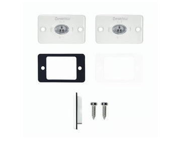 Heise HE-FMML1R 1.5 X 3" Red Flush Mount Aux Marine Accent Lighting Pod Heise