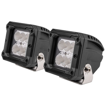 Heise HE-HCL32PK High Output Cube Floodlight - 3 Inch, 6 LED, 2-Pack Heise
