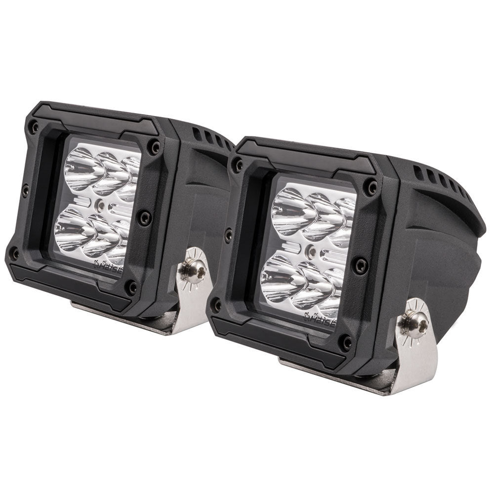 Heise HE-HCL3S2PK High Output Cube Spot Light - 3 Inch, 6 LED, 2-Pack Heise