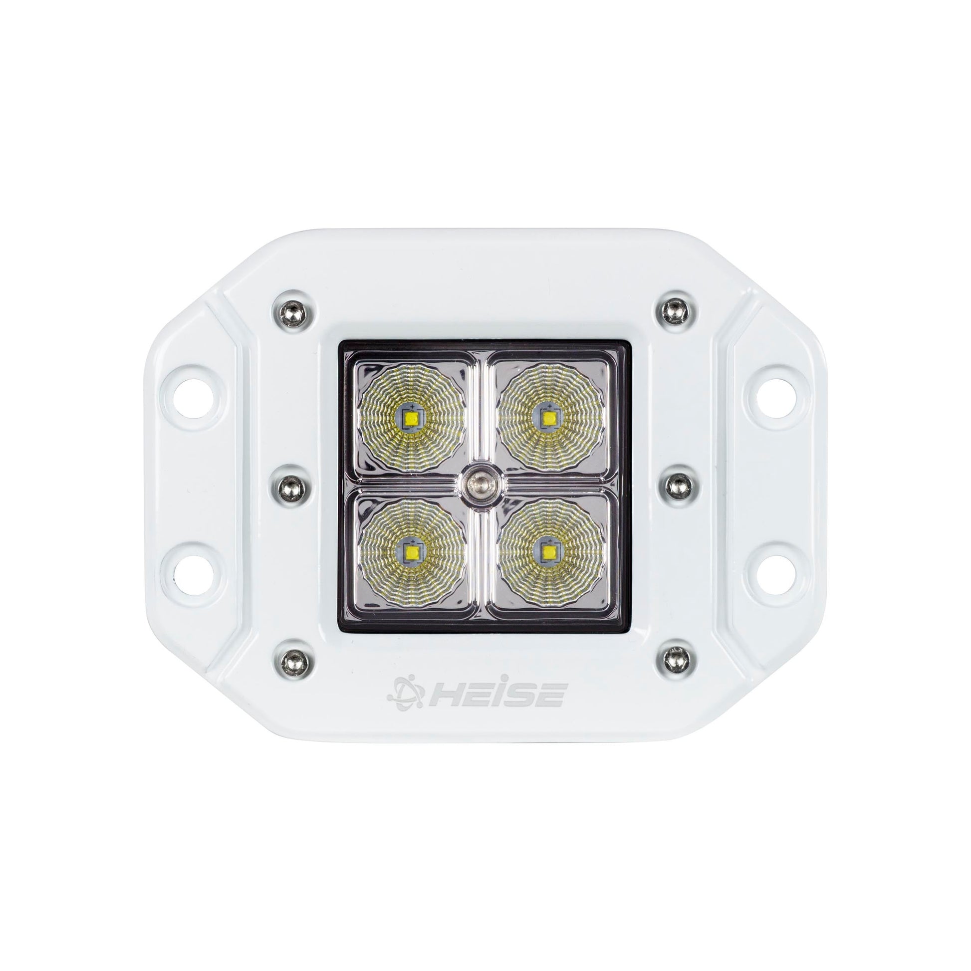 Heise HE-MFMCL2 Marine Flush Mount Cube Light - 3 Inch, 4 LED Heise