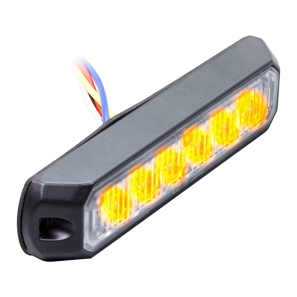 Heise HE-MUMRK-6A Amber Marker Lights - 4.9 Inch, 6 LED Heise