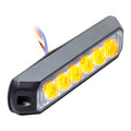 Heise HE-MUMRK-6A Amber Marker Lights - 4.9 Inch, 6 LED Heise