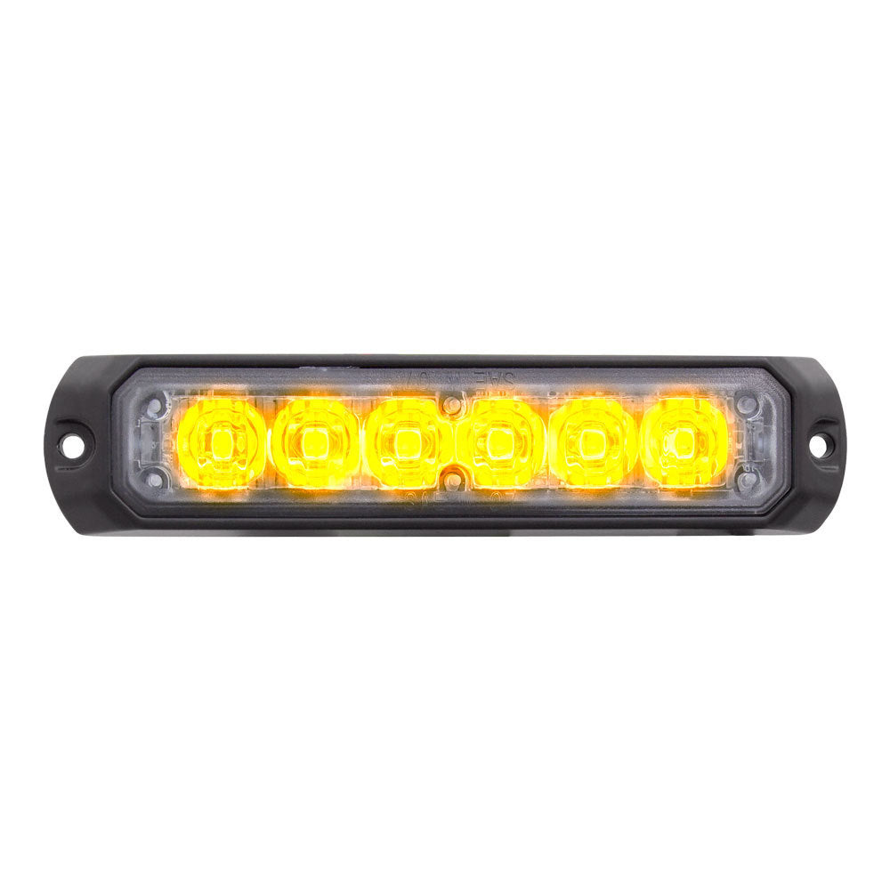 Heise HE-MUMRK-6A Amber Marker Lights - 4.9 Inch, 6 LED Heise