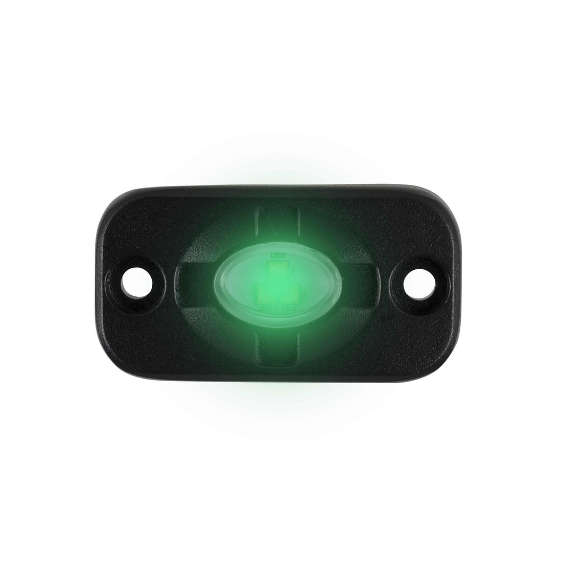 Heise HE-TL1G Green Auxiliary Lighting Pod - 1.5x3 Inch, 3 LED Heise