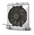 AFCO Racing 80108N Aluminum  Radiator with Fan Shroud  Dragster/Roadster    Double Pass  3/4 FNPT Inlet  3/4 FNPT Outlet Afco Racing Products