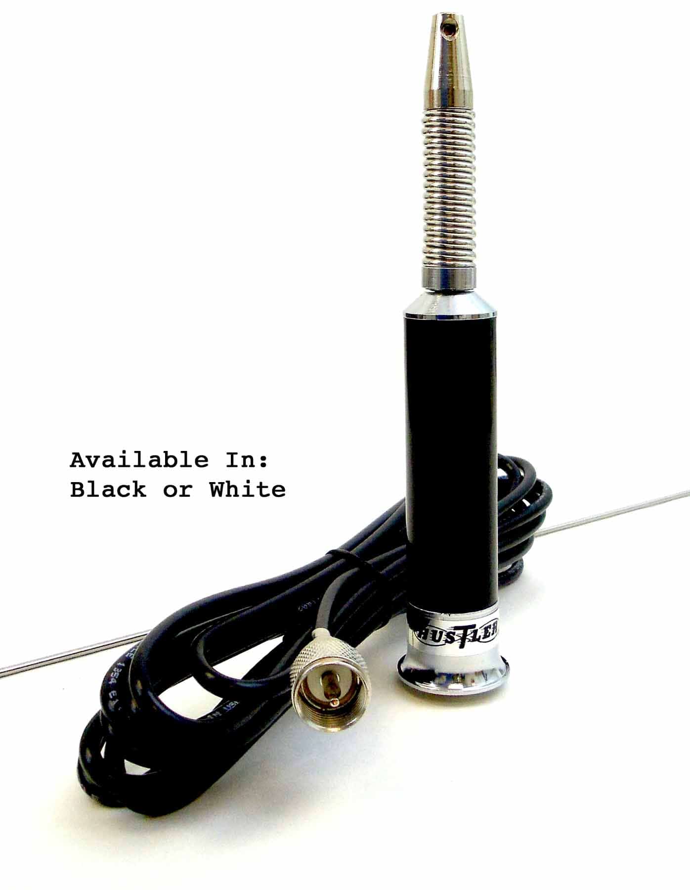 Hustler IC20-B - Hustler 44" Roof/Deck Mount CB Antenna With Spring (Black) (IC20-B)