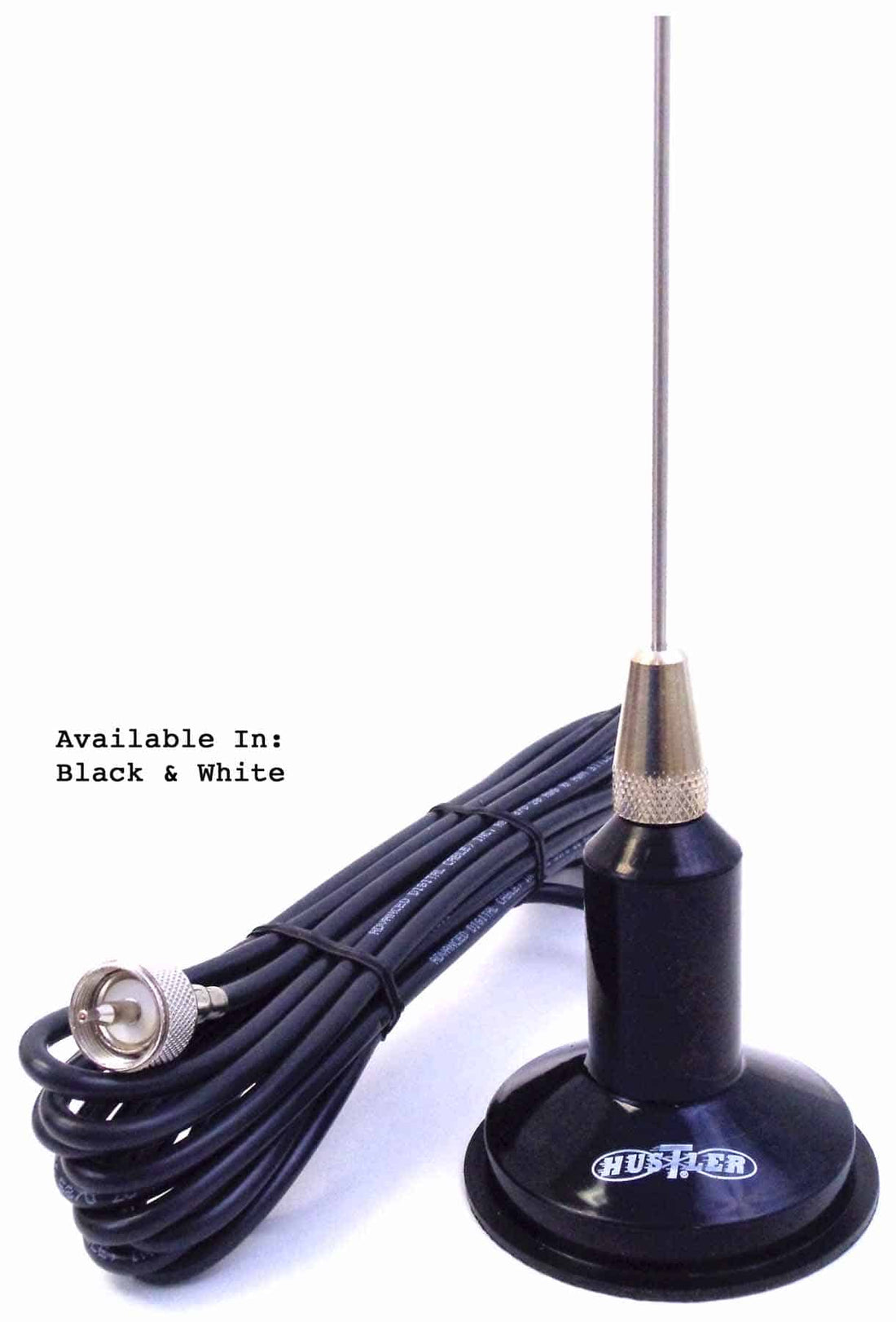 Hustler IC75-B - Hustler 43" Base Loaded Magnet Mount CB Antenna Kit -Black (IC75-B) Hustler