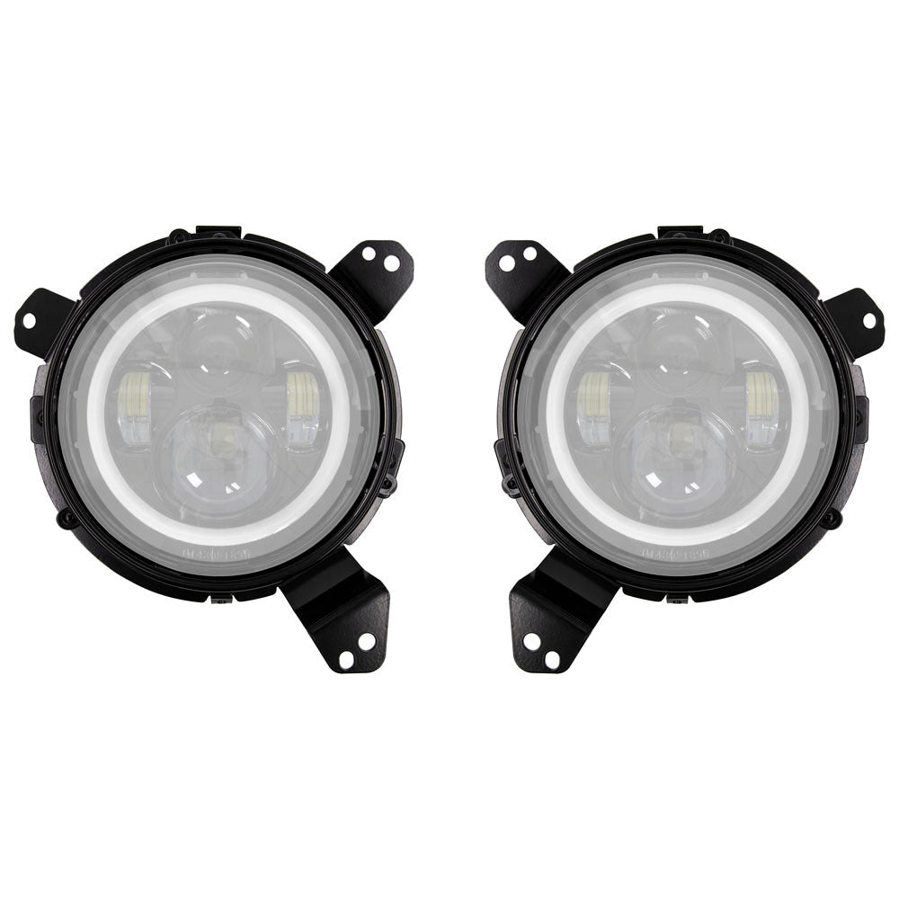 Heise JP-JLB7 Headlight Adapter Brackets 7 Inch -  Wrangler JL 2018-Up Heise