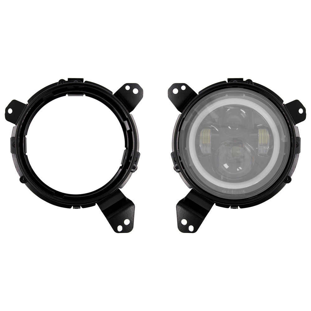 Heise JP-JLB7 Headlight Adapter Brackets 7 Inch -  Wrangler JL 2018-Up Heise