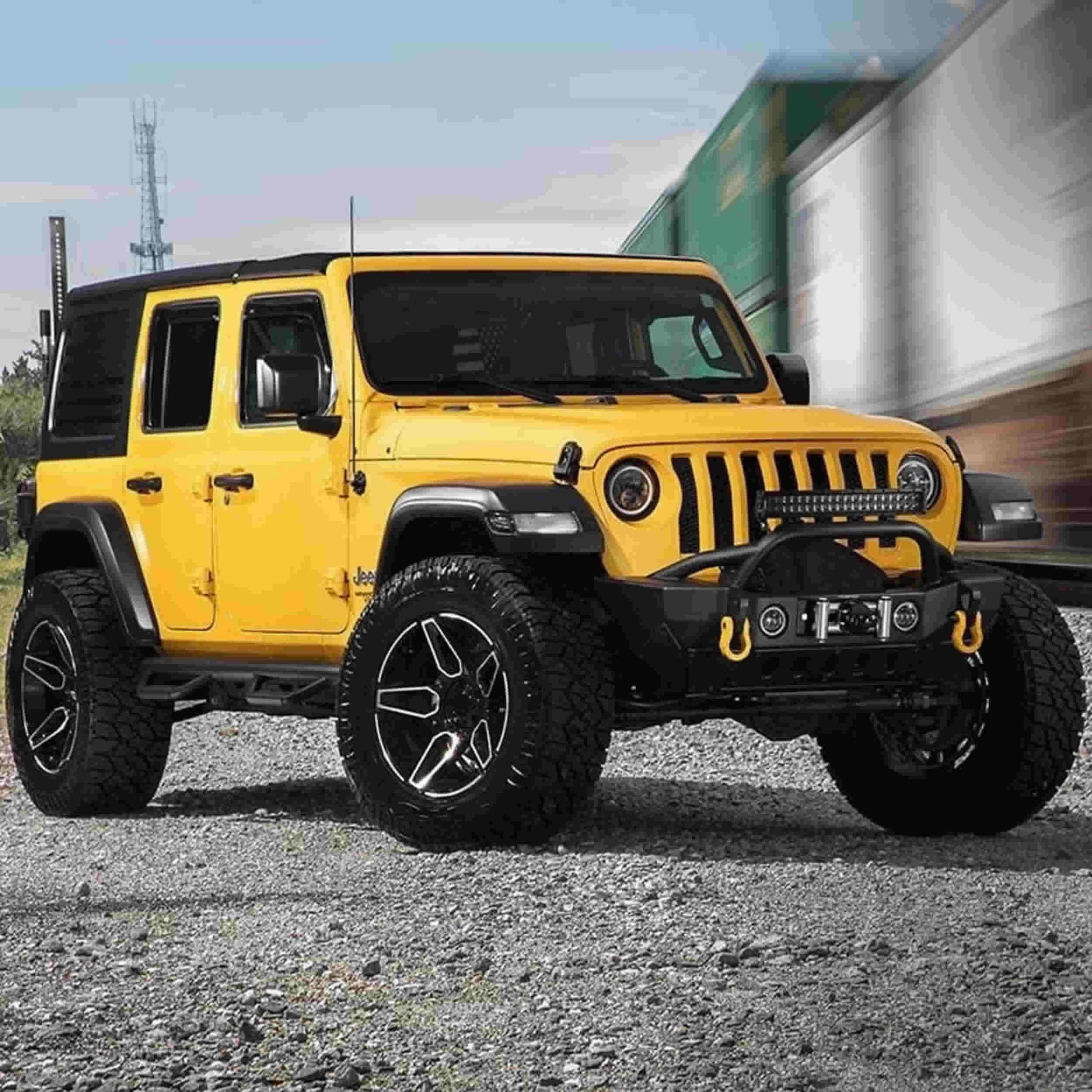 Heise JP-JLB7 Headlight Adapter Brackets 7 Inch -  Wrangler JL 2018-Up Heise