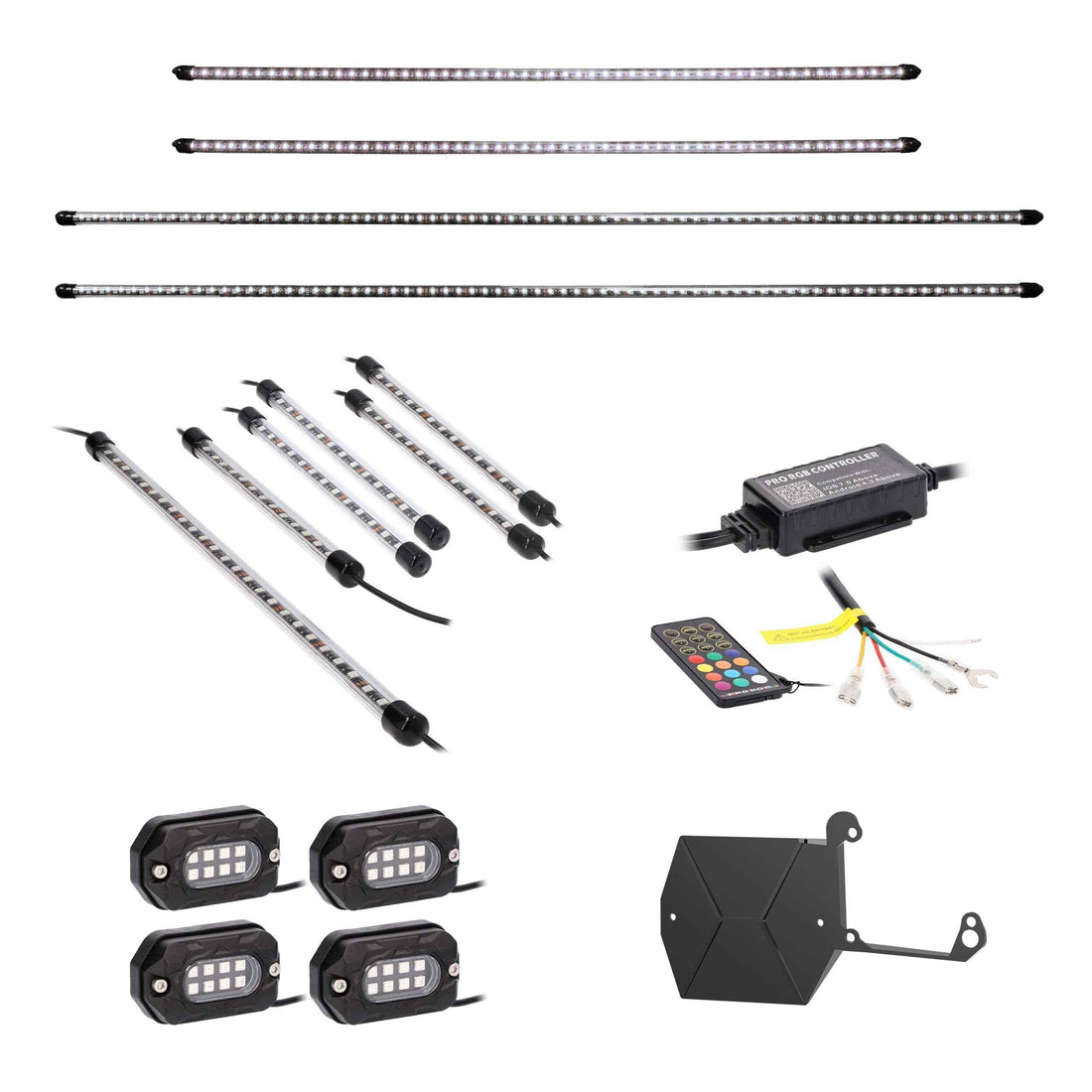 Heise JP-RGBKT-1 Complete Plug-N-Play RGB Lighting Kit for Jeep JL/JT Heise