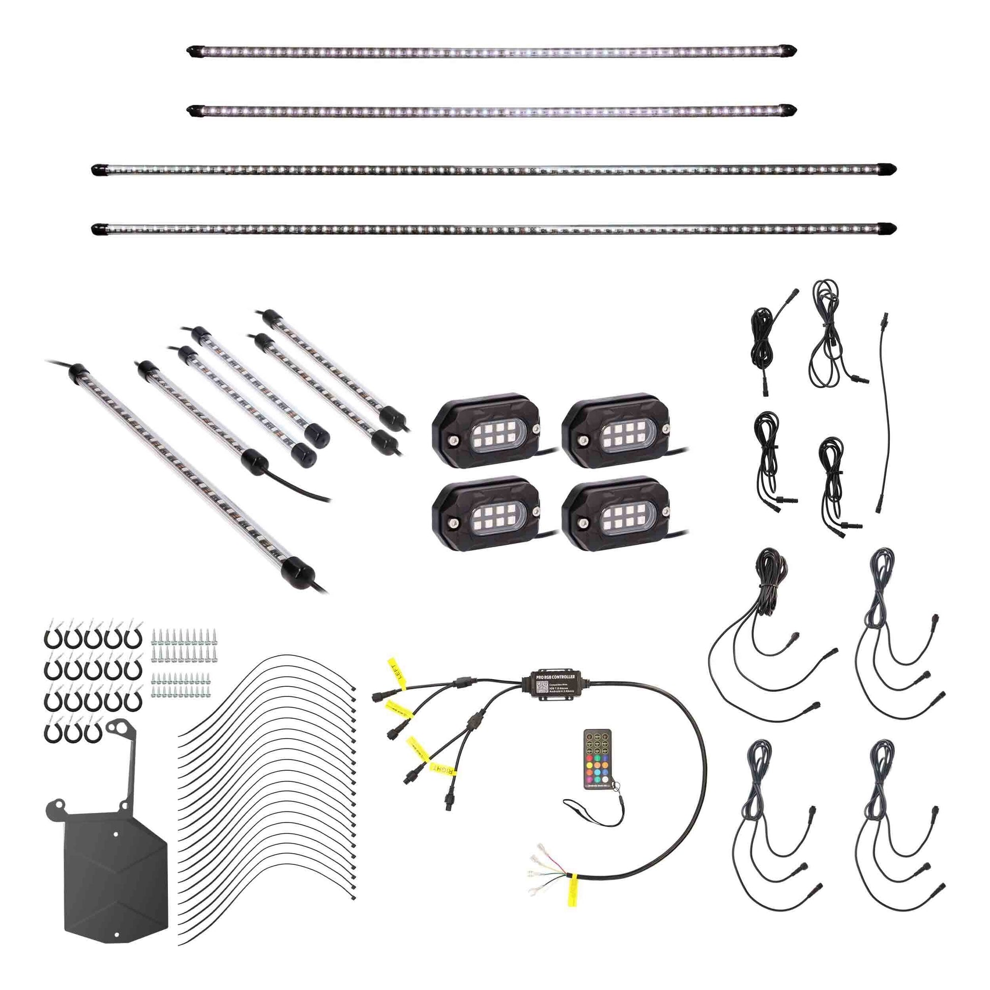 Heise JP-RGBKT-1 Complete Plug-N-Play RGB Lighting Kit for Jeep JL/JT Heise