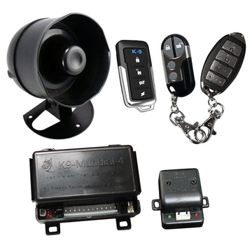 Excalibur K9-MUNDIAL-6 K-9 Mundial Car Alarm/Keyless Entry – Includes (3) 4-Button Remotes