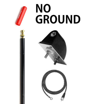 Firestik LG4M2B 4' (122cm) Single Side Mount Lightweight "NGP" Kit (Black) Firestik