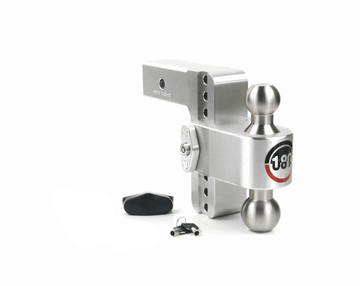 Weigh Safe CTB8-2 180 Hitch, Drop Length: 8", Shaft Size: 2", Ball Size: 2" x 2-5/16", Ball Type: Chrome-Plated Steel, Keyed Alike Locks: No Additional Locks