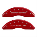 MGP Caliper Cover 13083SCV6RD Red Caliper Covers for 2006-2013 CORVETTE Mgp Caliper Cover