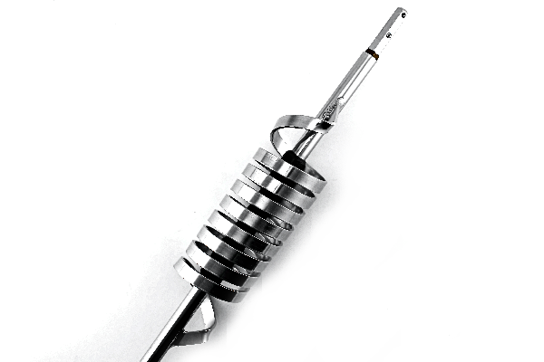 Monkey Made MM-9 LONG Heavy Gauge Aluminum Flat Open Coil, Tunable, 18in Shaft, 49in Whip, 3in Coil, 20K+ Watt, 26-29MHz, Center Loaded, Mobile CB Antennas Monkeymade
