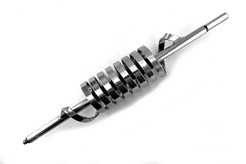 Monkey Made MM-9-SHORT Heavy Gauge Aluminum Flat Open Coil, Tunable, 4in Shaft, 49in Whip, 3in Coil, 20K+ Watt, 26-29MHz, Center Loaded, Mobile CB Antennas