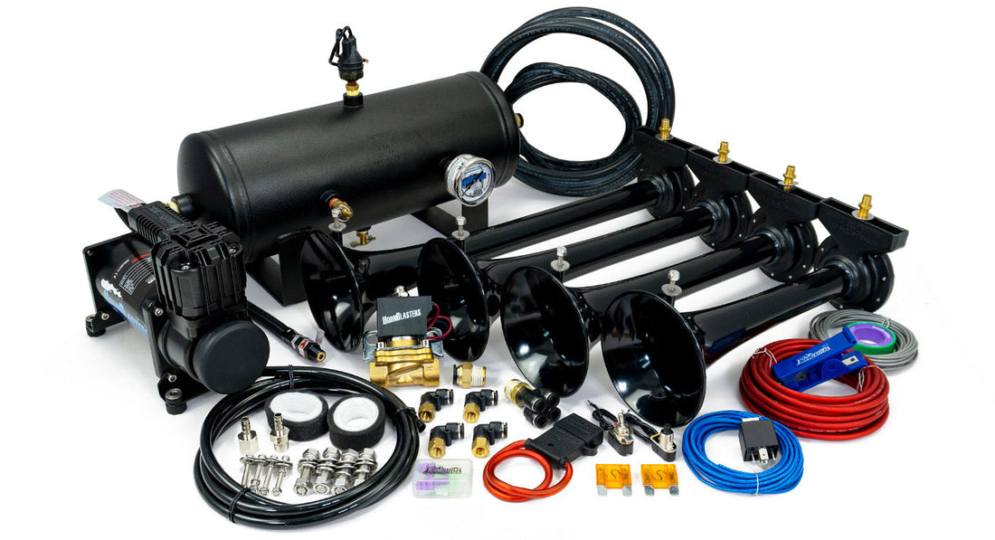 Hornblasters HK-S4-232-24 Conductor's Special 232 24-Volt Train Horn Kit Hornblasters