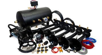 Hornblasters HK-S6-544K Shocker S6 544K Nightmare Edition Train Horn Kit Hornblasters