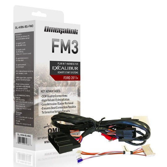 Omegalink OL-HRN-RS-FM3 Plug in T-harness for Ford/Lincoln Group vehicles from 2006 and up including standard 80-bit keys