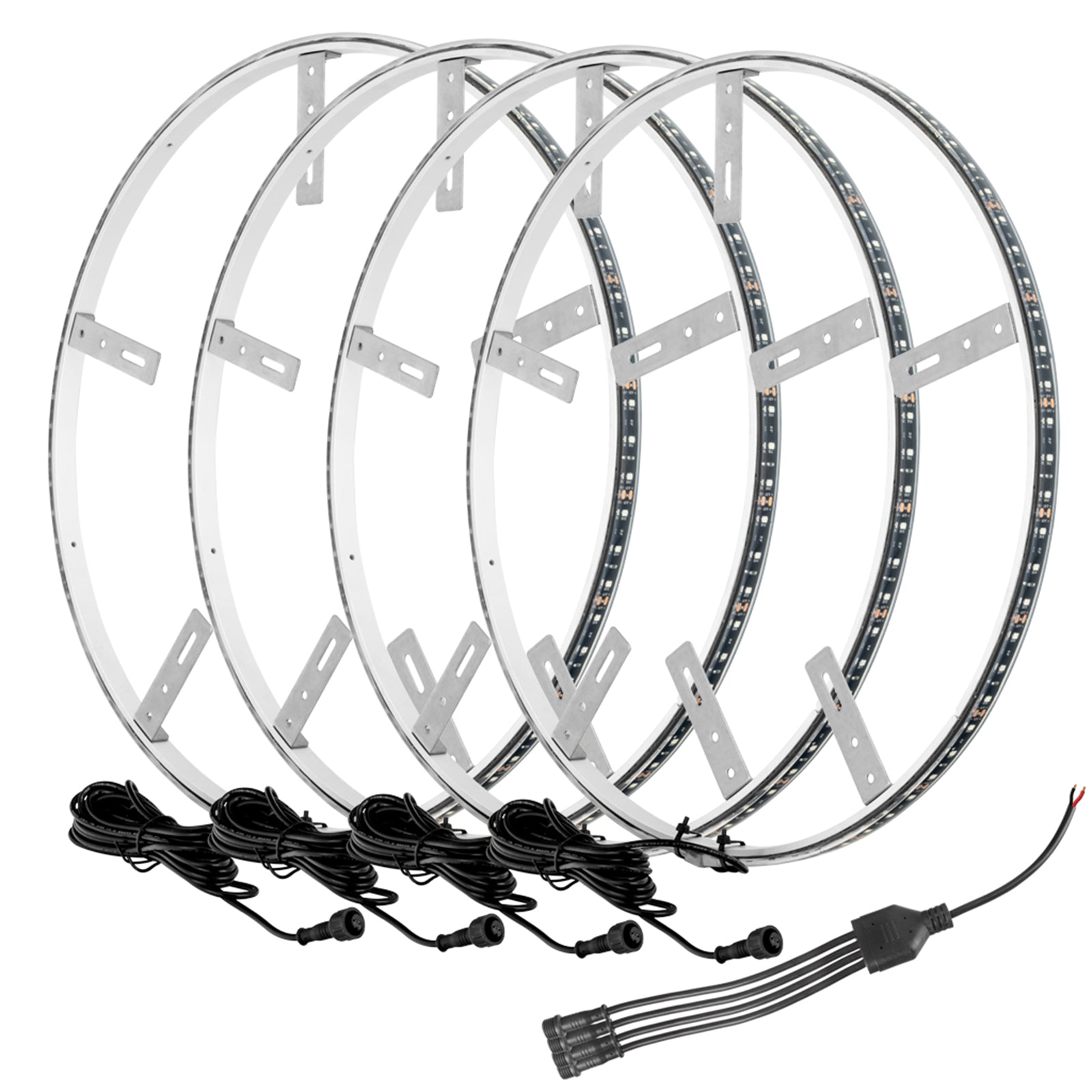 Oracle Lighting 4215-334 LED Light Accessories 4215-334 LED Strip - Exterior LED Illuminated Wheel Rings - ColorSHIFT No Remote ORACLE