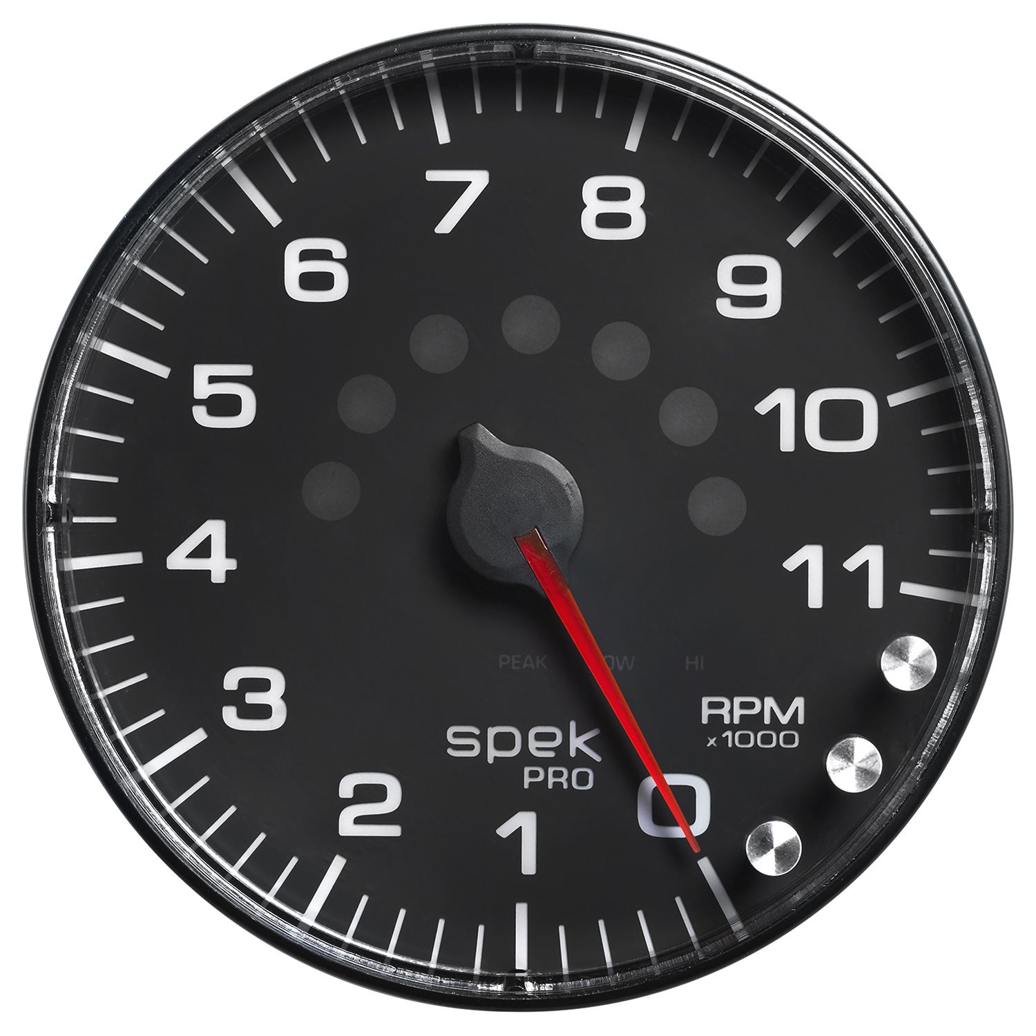 Autometer P239328 5" IN-DASH TACHOMETER, 0-11,000 RPM, SPEK-PRO, BLACK DIAL, BLACK BEZEL, FLAT ANTIGLARE LENS Autometer