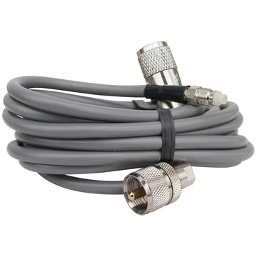 Procomm PR128XN13- ProComm 12 RG8X Coax With Pl259 & Nip13 Grey (PR128XN13) Procomm