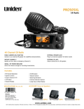 Uniden PRO505XL 40 Channel Compact Mobile CB Radio Uniden