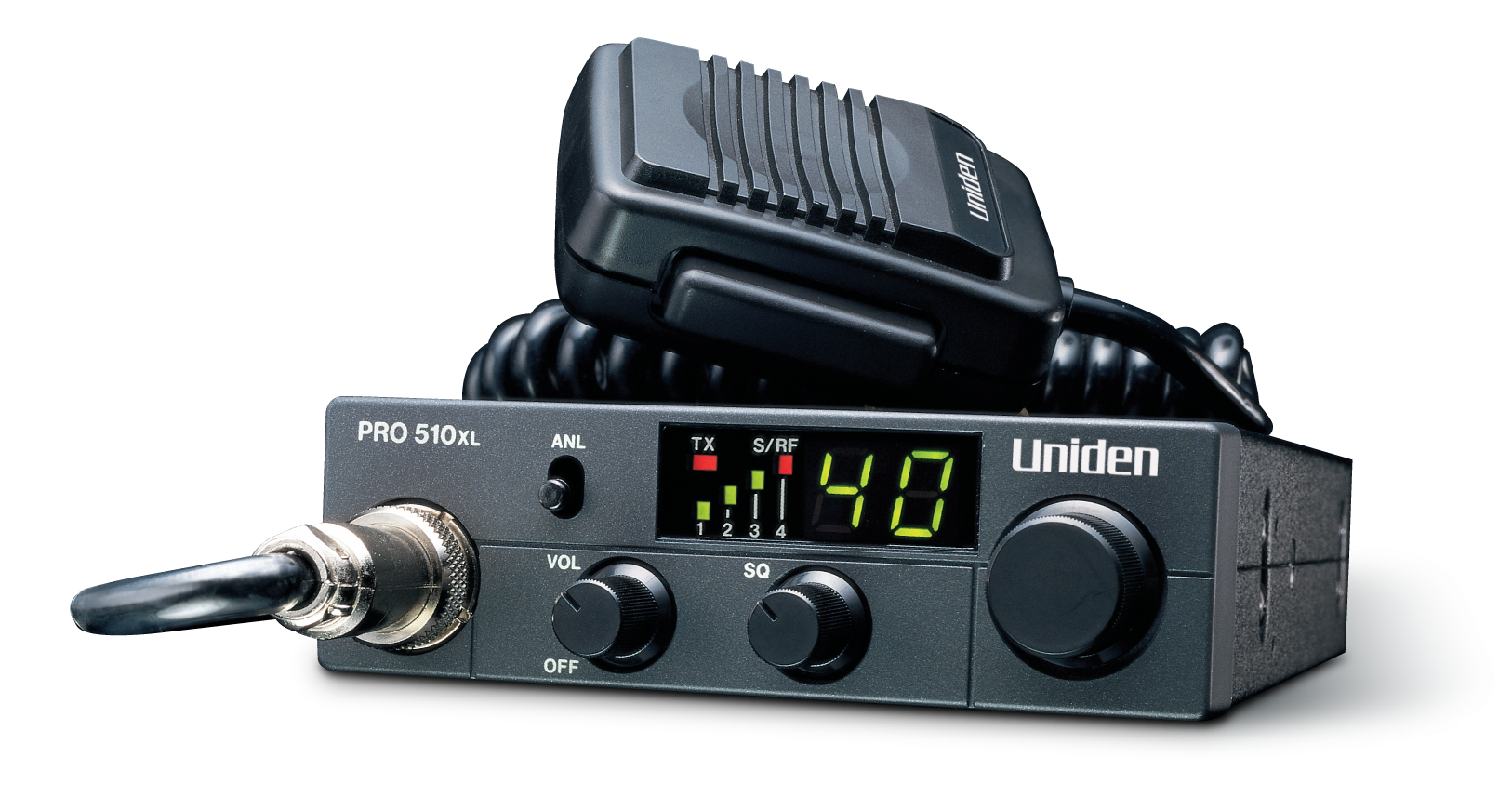 Radio CB móvil compacta de 40 canales Uniden PRO510XL