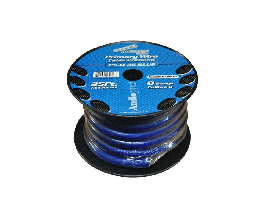 Audiopipe® PS-0-25BLK - 1/0 AWG Single 25' Black Stranded GPT Primary Speaker Wire