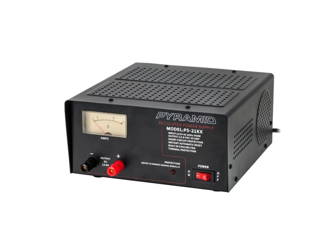 Pyramid PS21KX 18 Amp Bench Power Supply AC to DC Converter w/ Display Meter Pyramid Sound