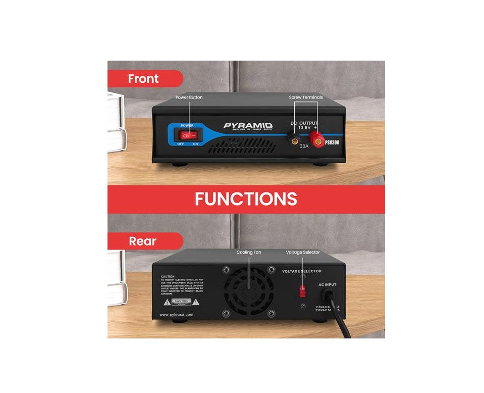 Pyramid  PSV300 Heavy Duty AC-to-DC Power Converter (30 Amp) Pyramid