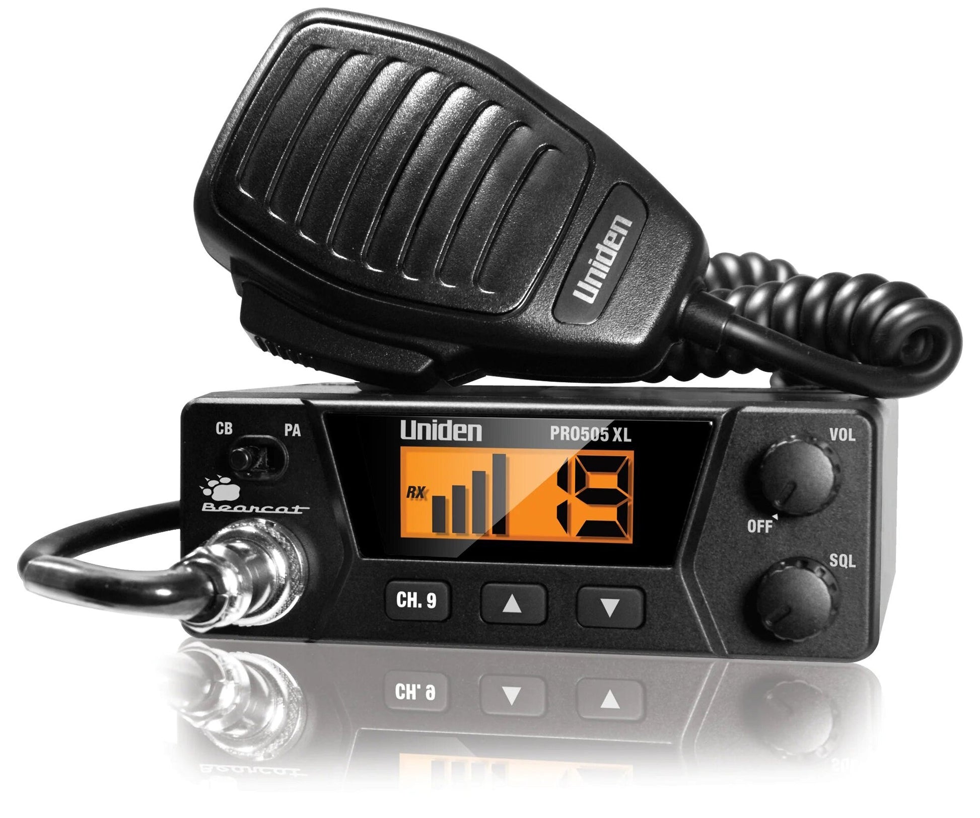 Uniden PRO505XL 40 Channel Compact Mobile CB Radio Uniden