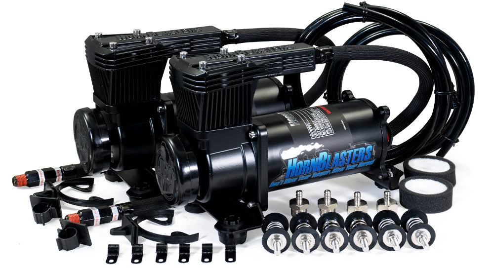 Hornblasters DC-3Q Dual HB-3Q Air Compressors Hornblasters