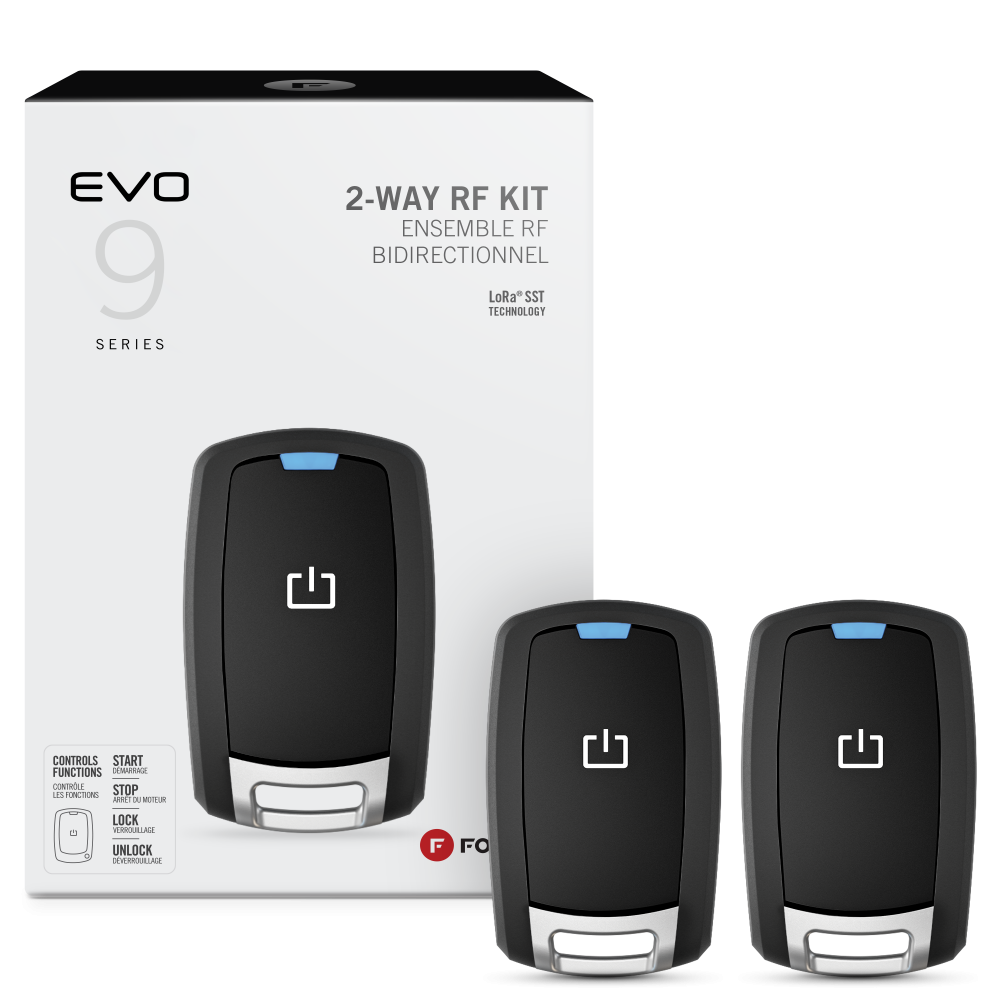Fortin RFK912 2-way RF kit with 2 1-button remotes. Fortin