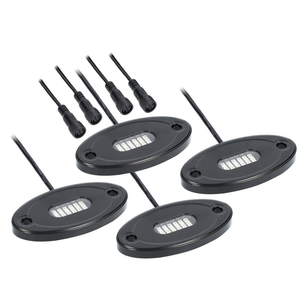 Heise RGBW1-4KT RGBW 4 Pod Rock Light Kit Heise
