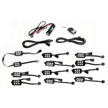 Racesport RS12RGB ColorADAPT 12-Piece Light 6SMD POD RGB Multi-Color Accent Kit with remote control