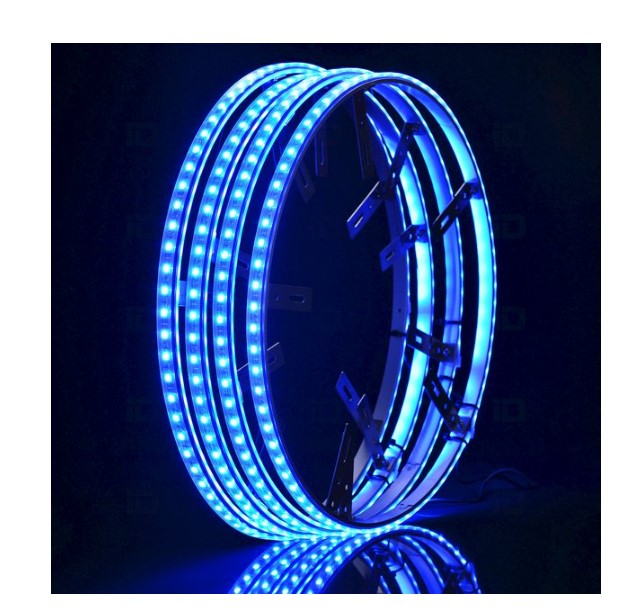 Racesport RSCSWL17 17In LED Wheel Kit 4 Mounting Rings