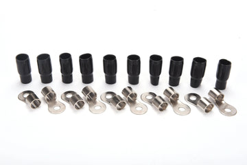 Orion Ring Terminal for 1/0 Gauge with 5/16" Hole and Nickel Finish - Black Jacket (10 Pack) Orion