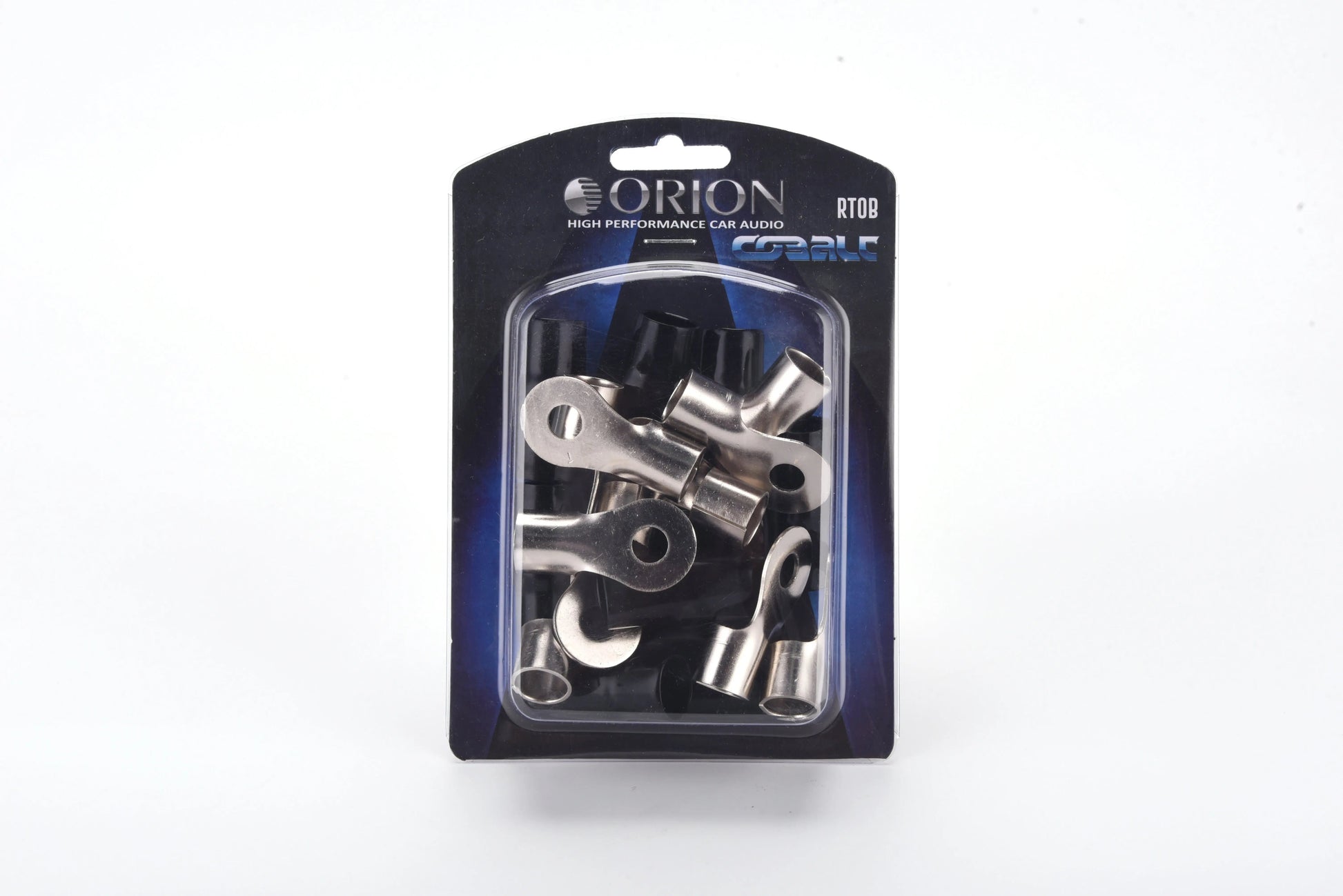 Orion Ring Terminal for 1/0 Gauge with 5/16" Hole and Nickel Finish - Black Jacket (10 Pack) Orion