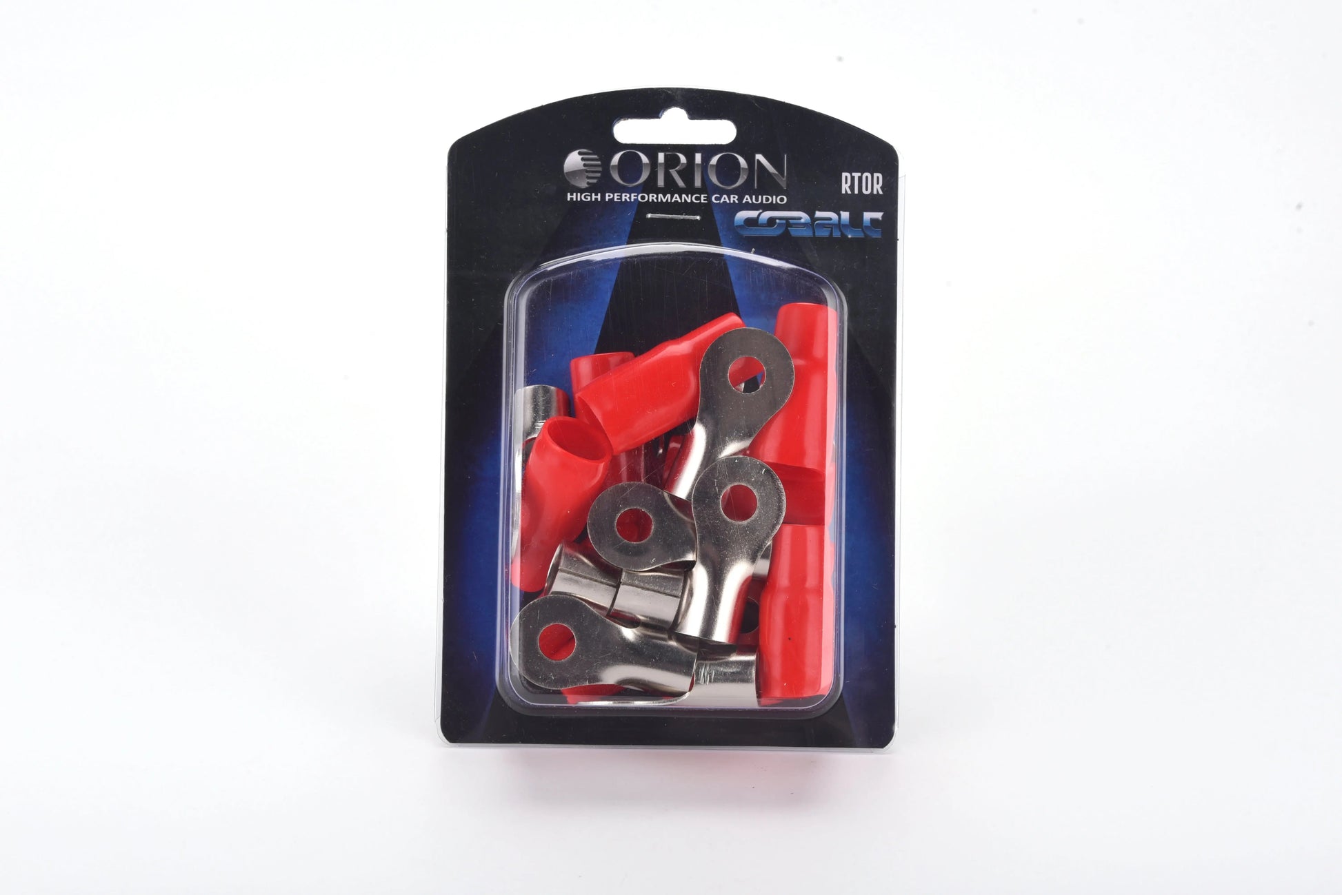 Orion RT0R Ring Terminal for 1/0 Gauge with 5/16" Hole and Nickel Finish - Red jacket (10 Pack) Orion