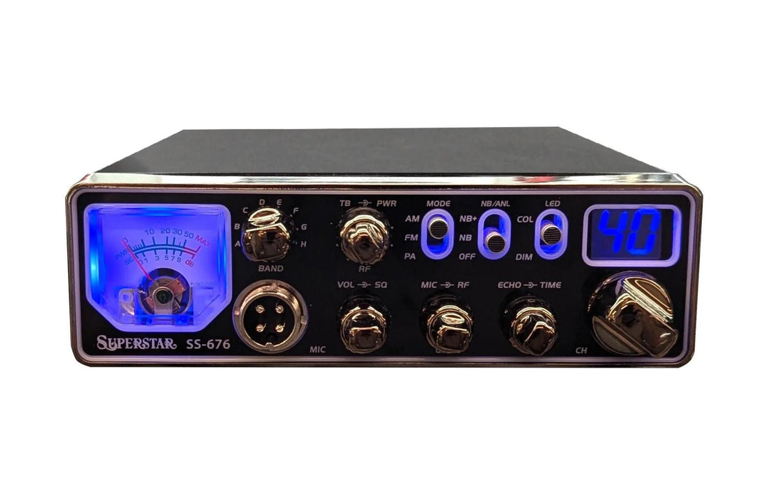 Ranger Superstar Slim 80 Watt 10 Meter Radio with AM / FM / PA Modes (New) Ranger