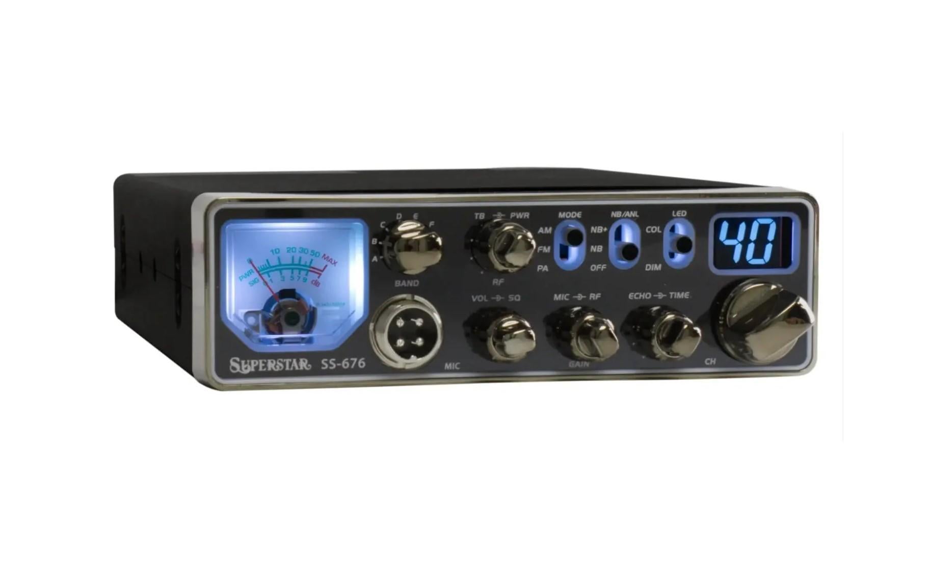 Ranger Superstar Slim 80 Watt 10 Meter Radio with AM / FM / PA Modes (New) Ranger