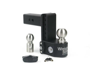 Weigh Safe SWS6-2 Steel Drop Hitch, Drop Length: 6", Shaft Size: 2", Tow Ball: 2" & 2-5/16", Keyed Alike Locks: No Additional Locks, :