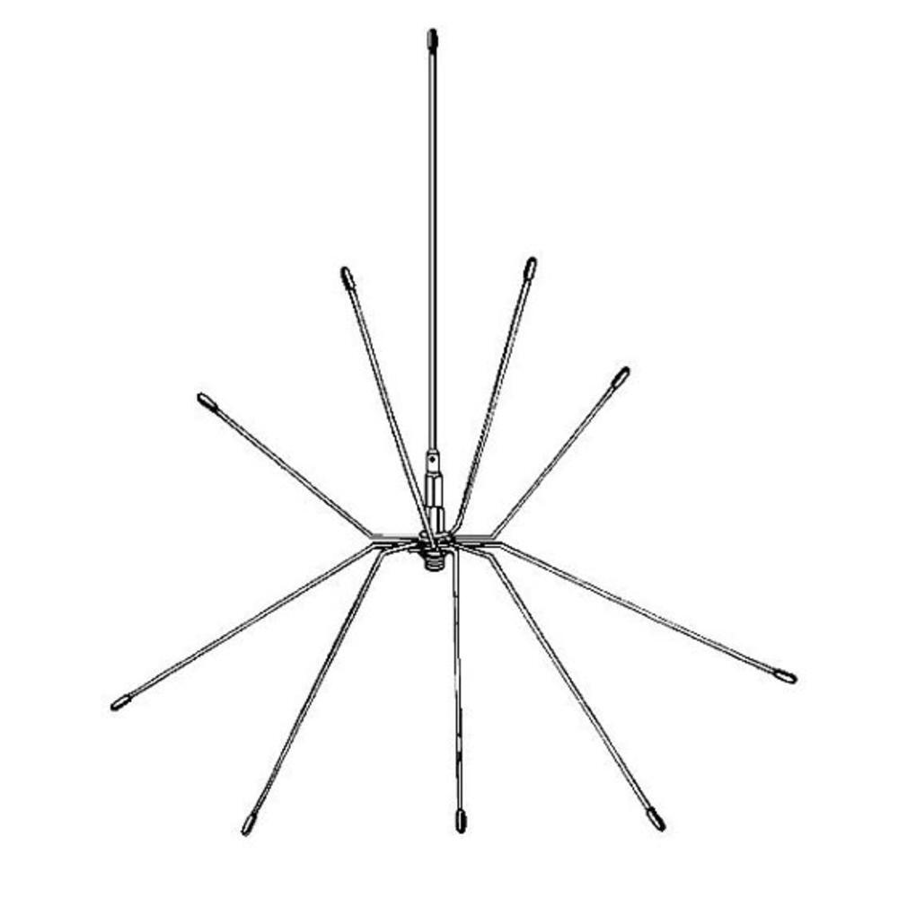 Procomm SP800/50BN Spider Police Scanner Home Base Station Antenna w/ 50ft Coax Cable Procomm
