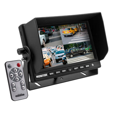 iBeam TE-7VS-4 7 Inch Monitor with Quad Camera Input Ibeam