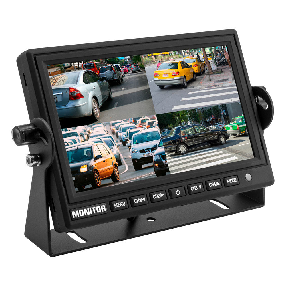 iBeam TE-7VS-4 7 Inch Monitor with Quad Camera Input Ibeam