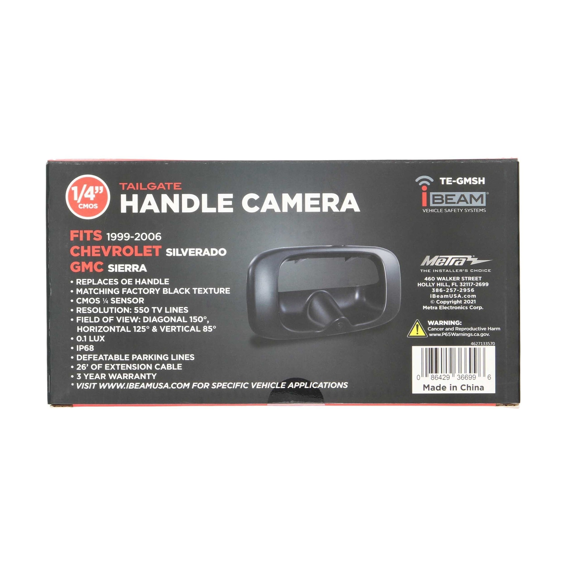 iBeam TE-GMSH Chevrolet Silverado/GMC Sierra Tailgate Handle Camera 99-06 Ibeam